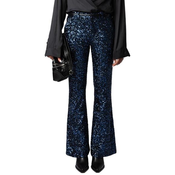 Zadig & Voltaire Pants - Zadig & Voltaire Womens  Prevy Sequins Pant